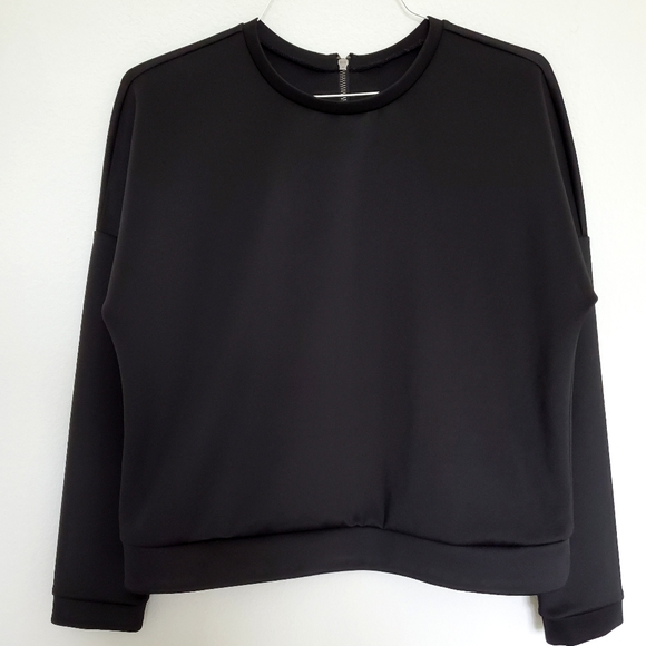 BCBGeneration Long Sleeve Pullover Shirt in Black - Picture 3 of 10